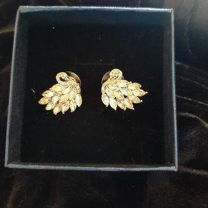 Beautiful Sparkly Swan Earrings